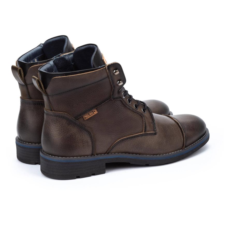 Men's Pikolinos YORK Ankle Boots Brown | NZ F2A53Q8